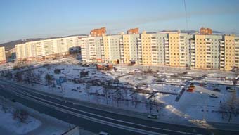 Братск сквер Ангарские каскады